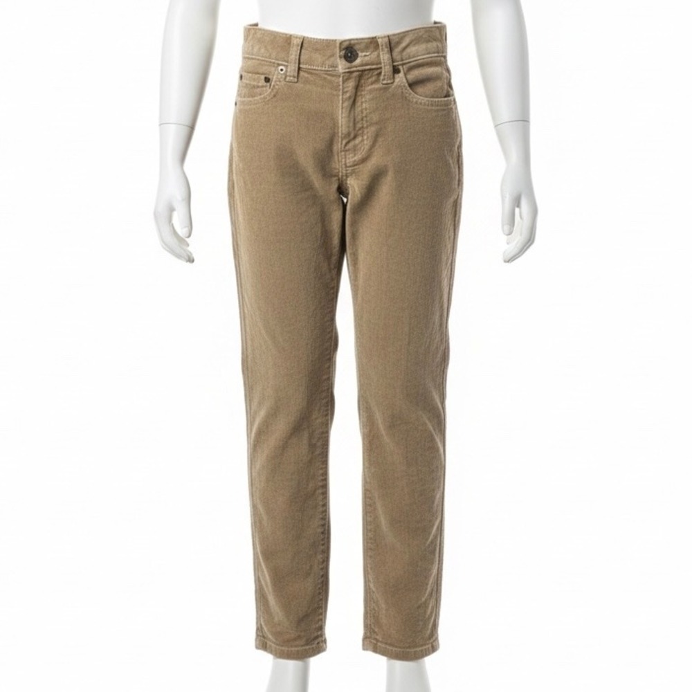Crewcuts Stretch Pants Size 8 Khaki Slim Fit‎ Classic Preppy School Corduroy
